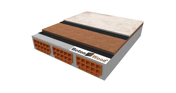 Betonwood and Wood fiber Base screed solution