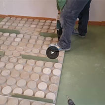 Installation of an Elevated dry screed