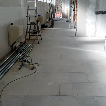 Cement bonded particle boards screed