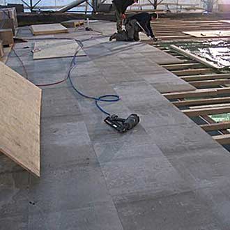 Dry screed with Betonwood