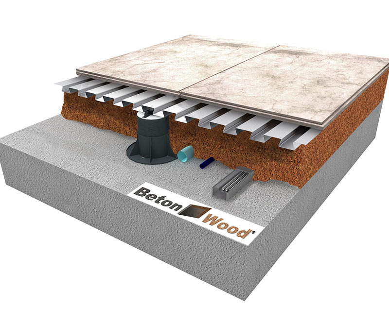Install. instruction Elevated floors with BetonWood, Cork granules, BetonMetal sheet and adjustable supports