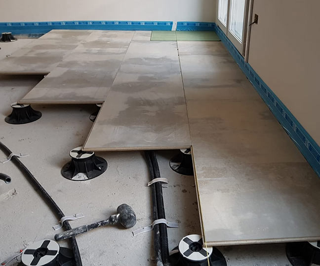 Install. instruction Elevated floors with cement bonded particle boards