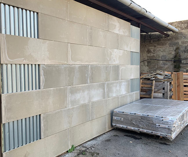 Install. instruction Walls with cement bonded particle boards on dovetailed metal sheets