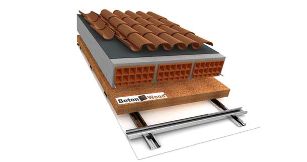 Roof renovation with wood fiber flex