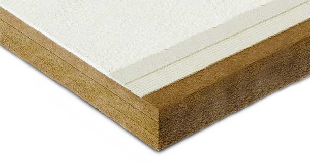 Wood fiber thermal insulating system FiberTherm Protect Dry