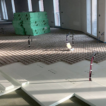 Massetto sopraelevato Betonradiant