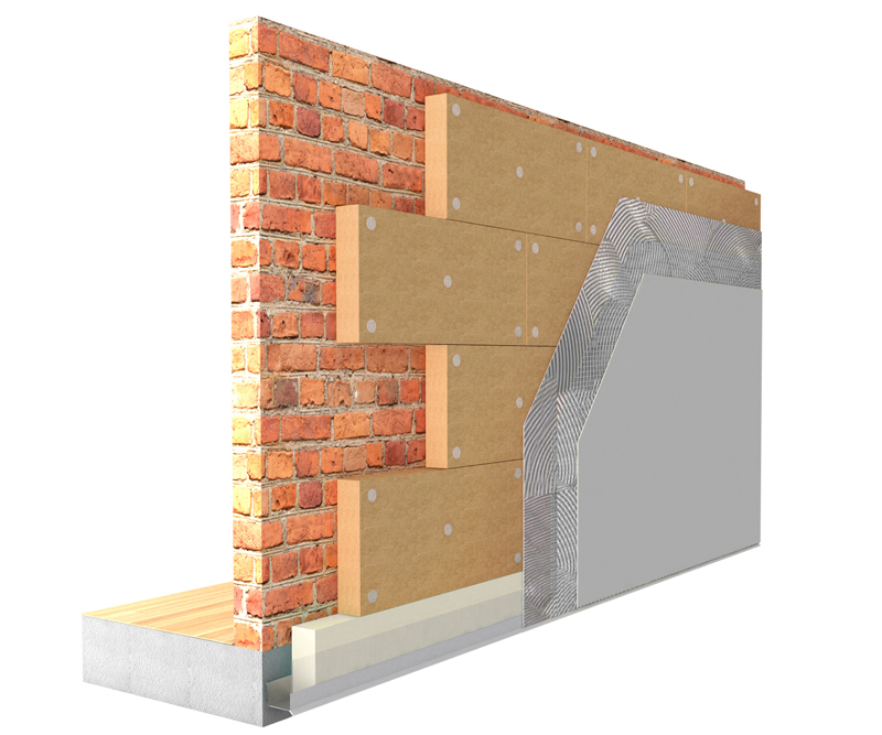 Istruzioni di posa cappotto termico in fibra di legno densità 110 kg/m³ - FiberTherm Protect Dry