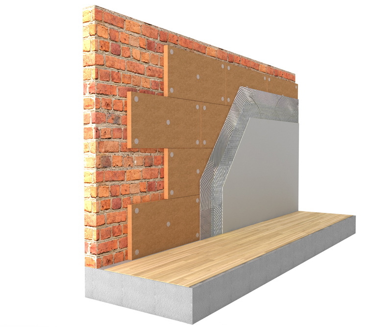 Istruzioni di posa cappotto interno in fibra di legno densità 160 kg/m³ - FiberTherm Internal