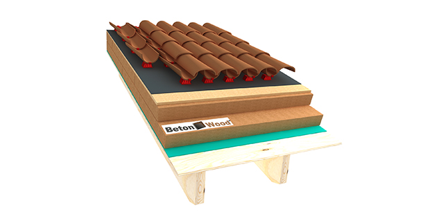 Tetto in fibra di legno e Isorel - A