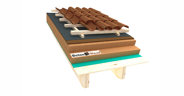 Tetto in fibra di legno e Bitumfiber - B