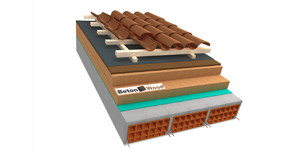 Tetto in fibra di legno e Bitumfiber - D