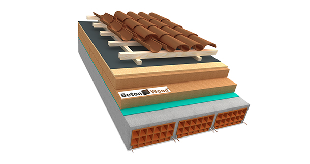 Tetto in fibra di legno e Isorel - D
