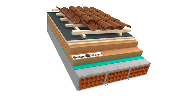 Tetto in fibra di legno e BetonWood - D plus